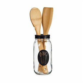 Jar Vivalto Transparent 840 ml Kitchen Spatula (12 Units)
