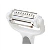 Peeler Kinvara White Grey Stainless steel polypropylene TPR 12 x 3 x 22 cm 3-in-1 (12 Units)