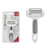 Peeler Kinvara White Grey Stainless steel polypropylene TPR 12 x 3 x 22 cm 3-in-1 (12 Units)