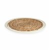 Table Mat Gift Decor White Natural Natural Fibre 30 x 1 x 30 cm (48 Units)