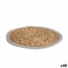 Table Mat Gift Decor Grey Natural Natural Fibre 35 x 1 x 35 cm (48 Units)