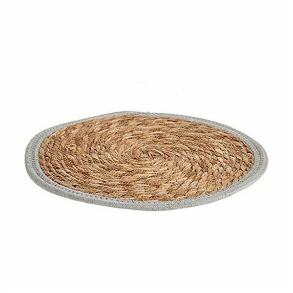 Table Mat Gift Decor Grey Natural Natural Fibre 35 x 1 x 35 cm (48 Units)