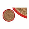 Table Mat Gift Decor Red Natural Natural Fibre 35 x 1 x 35 cm (48 Units)