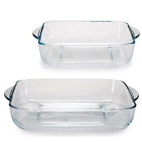Set of Kitchen Dishes Pasabahce Borcam Squared 1,95 L (4 Units)