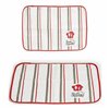Table Mat Kinvara Bon Appetit White Red 33 x 0,3 x 48 cm (12 Units)