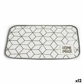 Table Mat Kinvara White Grey 33 x 0,3 x 48 cm (12 Units)