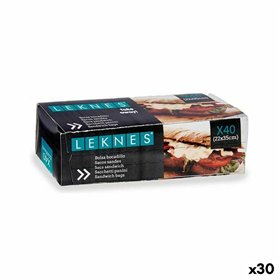 Reusable Food Bag Set Leknes White Polyethylene 22 x 35 cm 21,5 x 1 x 34 cm 14,3 x 5,3 x 4,4 cm (30 Units)