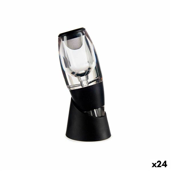 Wine Aerator Kinvara Black Transparent Stainless steel TPE Plastic (24 Units)