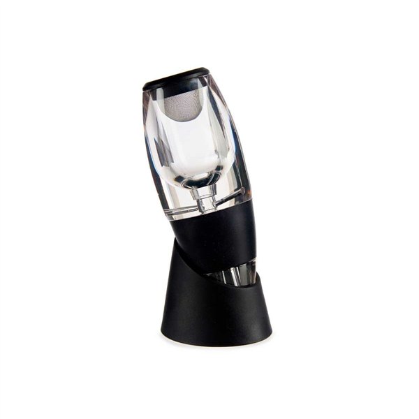 Wine Aerator Kinvara Black Transparent Stainless steel TPE Plastic (24 Units)