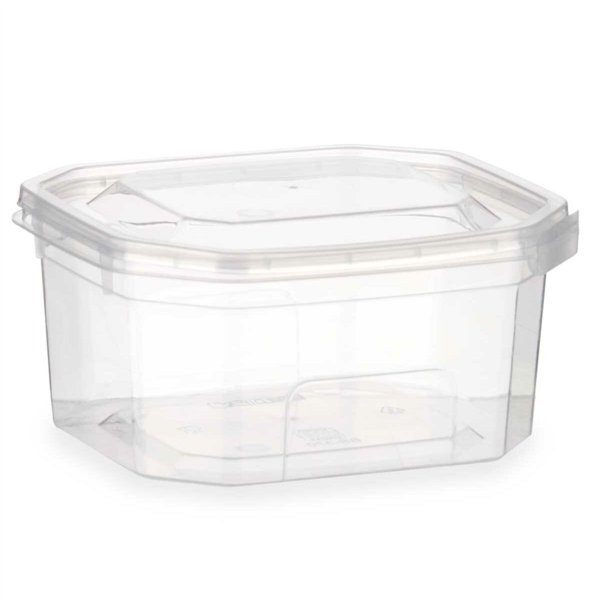 Rectangular Lunchbox with Lid Leknes Transparent polypropylene 370 ml (24 Units)
