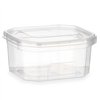 Rectangular Lunchbox with Lid Leknes Transparent polypropylene 370 ml (24 Units)