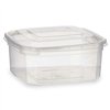 Rectangular Lunchbox with Lid Leknes Transparent polypropylene 500 ml (24 Units)