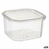Rectangular Lunchbox with Lid Leknes Transparent polypropylene 750 ml (24 Units)