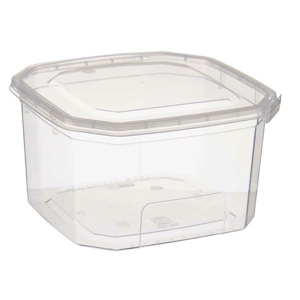 Rectangular Lunchbox with Lid Leknes Transparent polypropylene 750 ml (24 Units)