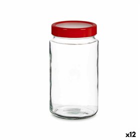 Jar Vivalto Red Transparent 2 L (12 Units)