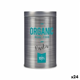 Tin Kinvara Organic Grey Tin 10,4 x 18,2 x 10,4 cm Paste (24 Units)