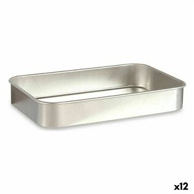 Roasting Tin Kinvara Silver Aluminium 23,5 x 6 x 36 cm 36 x 6 x 23,5 cm (12 Units)