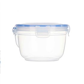 Hermetic Lunch Box Leknes Transparent polypropylene Cylinder 1,2 L (12 Units)
