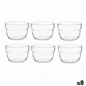 Set of bowls Pasabahce Motto Transparent Glass 200 ml 29,7 x 6 x 16 cm (8 Units)