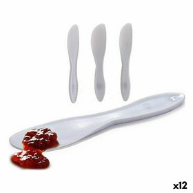 Knife Set Kinvara White Plastic 18 x 10 x 1 cm 18 x 3,5 x 1 cm 3 Pieces (12 Units)