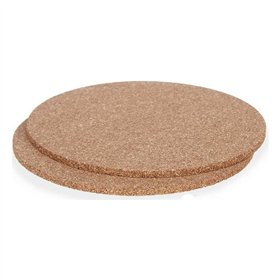 Trivet set Kinvara Natural Cork 18 x 1 x 18 cm 18 x 0,5 x 18 cm Table Mat (12 Units)