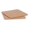 Trivet set Kinvara Natural Cork 18 x 1 x 18 cm 18 x 0,5 x 18 cm Table Mat (12 Units)