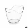 Ice Bucket Kinvara Transparent Plastic 8 L 34,5 x 25,5 x 26 cm (6 Units)