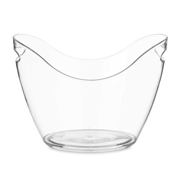 Ice Bucket Kinvara Transparent Plastic 8 L 34,5 x 25,5 x 26 cm (6 Units)