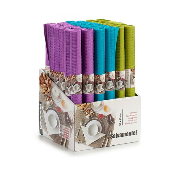 Table Mat Kinvara Blue Green Purple 45 x 30 x 0,1 cm 3 x 30,5 x 3 cm (36 Units)