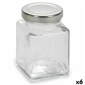 Jar Vivalto Transparent Silver 100 ml (6 Units)