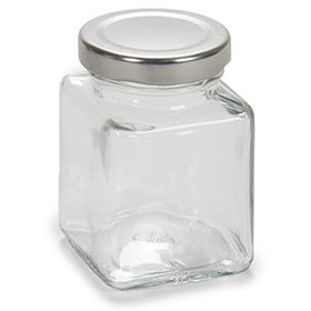 Jar Vivalto Transparent Silver 100 ml (6 Units)