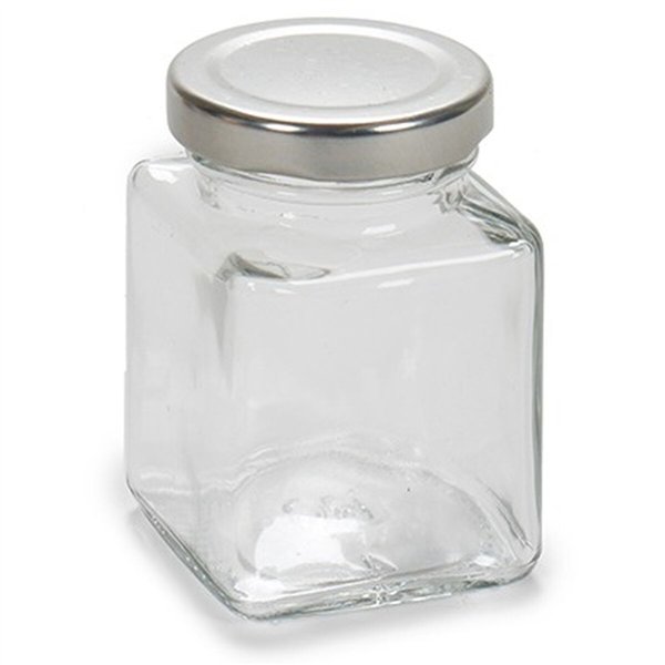 Jar Vivalto Transparent Silver 100 ml (6 Units)