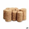 Set of Plugs and Sockets Kinvara Natural Cork 12 x 17 x 2,5 cm (12 Units)