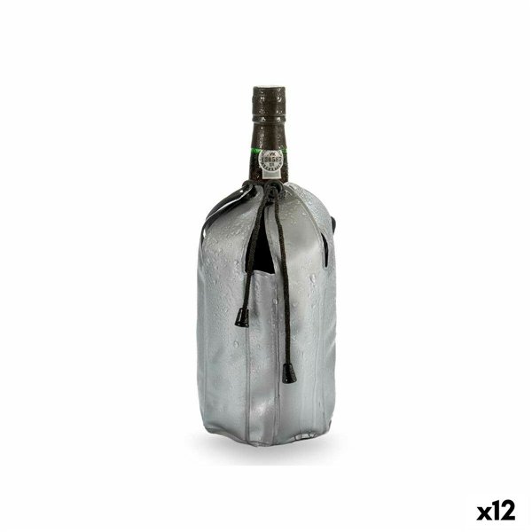 Bottle Cooler Kinvara Grey PVC Plastic 12 x 12 x 21,5 cm 20 x 3 x 10 cm 9 x 21 x 4,5 cm 21 x 3,5 x 9 cm (12 Units)
