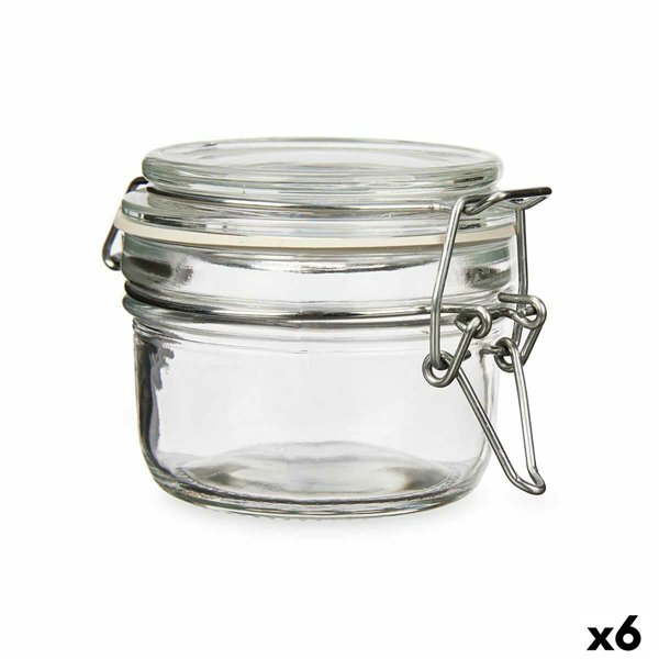 Jar Vivalto Transparent 120 ml (6 Units)
