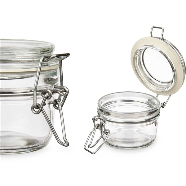 Jar Vivalto Transparent 120 ml (6 Units)