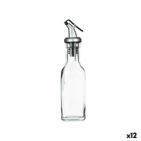 Cruet Vivalto Transparent Glass Silicone Steel polypropylene Plastic 180 ml 5 x 20 x 5 cm (12 Units)