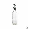 Cruet Vivalto Transparent Glass Silicone Steel polypropylene Plastic 250 ml 5 x 24,5 x 5 cm (12 Units)