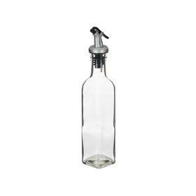 Cruet Vivalto Transparent Glass Silicone Steel polypropylene Plastic 250 ml 5 x 24,5 x 5 cm (12 Units)