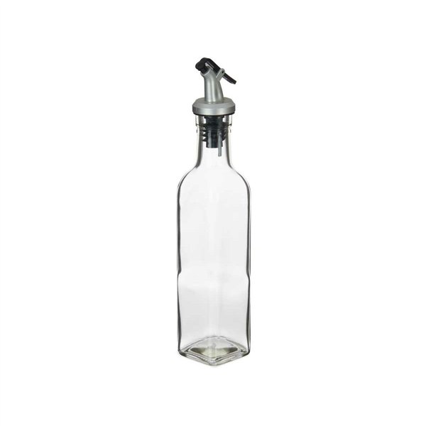 Cruet Vivalto Transparent Glass Silicone Steel polypropylene Plastic 250 ml 5 x 24,5 x 5 cm (12 Units)