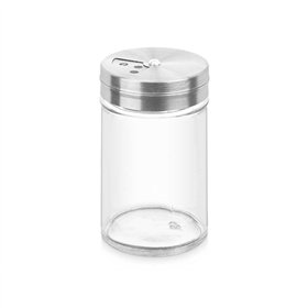 Spice Rack Vivalto 5 x 8,5 x 5 cm Transparent Silver (12 Units)