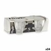 Piece Coffee Cup Set Vivalto Transparent Glass 80 ml (24 Units)