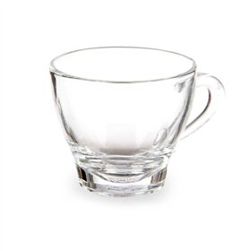 Piece Coffee Cup Set Vivalto Transparent Glass 80 ml (24 Units)