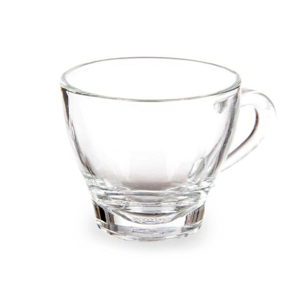 Piece Coffee Cup Set Vivalto Transparent Glass 80 ml (24 Units)