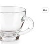 Piece Coffee Cup Set Vivalto Transparent Glass 80 ml (24 Units)