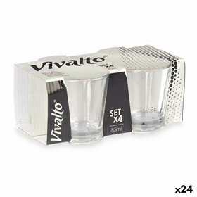 Glass Vivalto Transparent Glass 85 ml Coffee (24 Units)