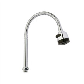 Kitchen Tap Kinvara Black Silver Rubber Metal Plastic Extendable Multifunction (12 Units)