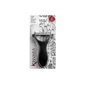 Fruit and Vegetable Peeler Kinvara Black Stainless steel polypropylene 9 x 20 x 3,5 cm 10,2 x 20 x 3,5 cm Set (12 Units)