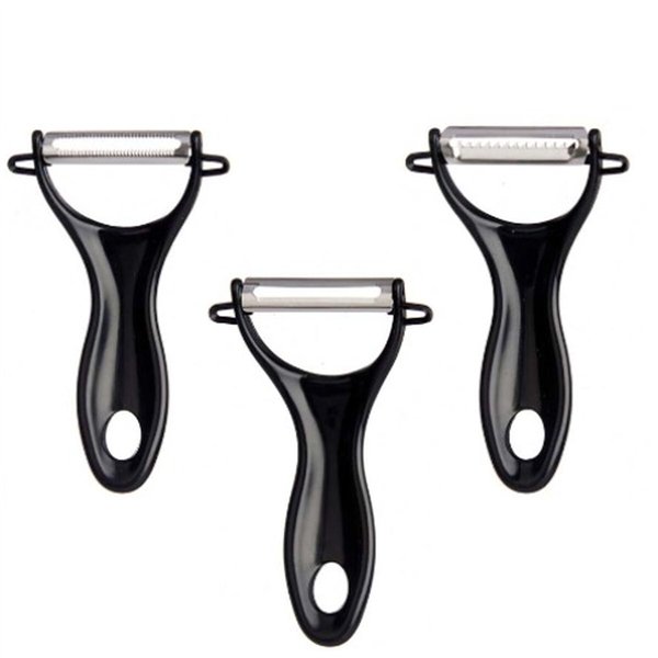Fruit and Vegetable Peeler Kinvara Black Stainless steel polypropylene 9 x 20 x 3,5 cm 10,2 x 20 x 3,5 cm Set (12 Units)