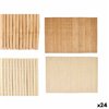 Table Mat Kinvara Brown Light brown Bamboo 30 x 44 cm 3,5 x 30 x 3,5 cm (24 Units)